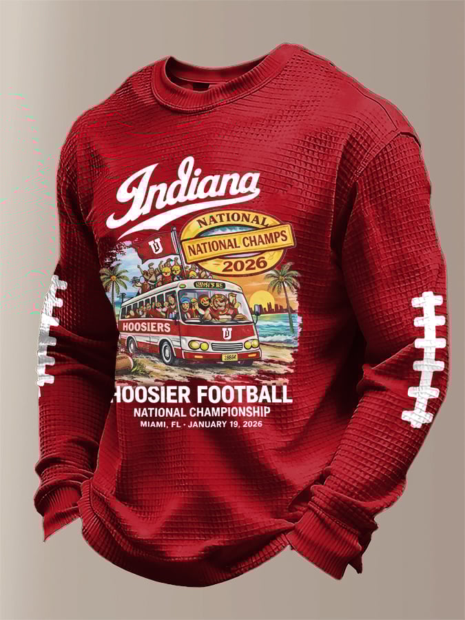 Hoosier Football National Champs Football Long Sleeve Shirt, The Big Game Football American T-shirt