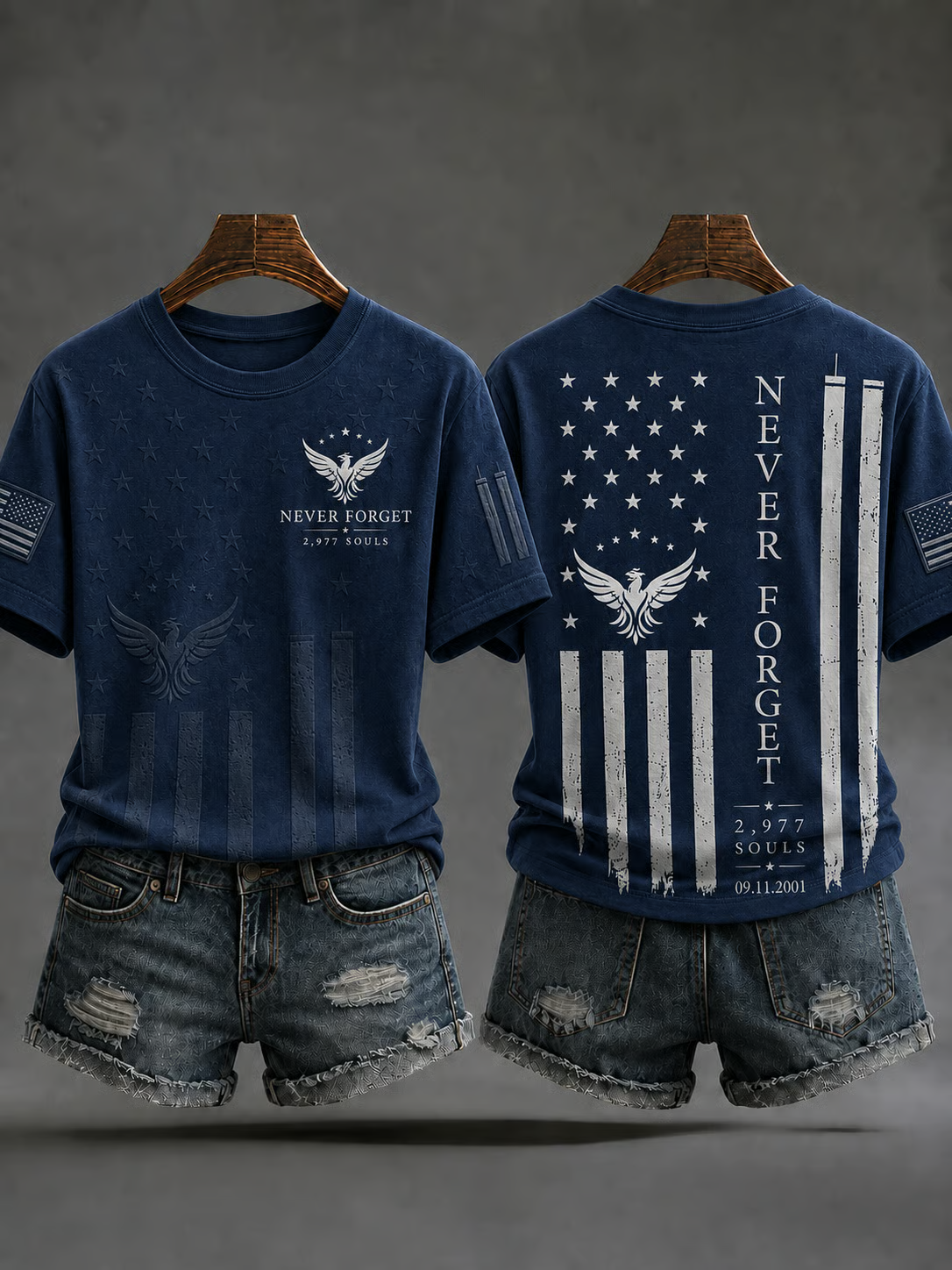 We Remember 9.11 25th T-Shirt, Patriotic Shirt For Women, Women's American Shirt