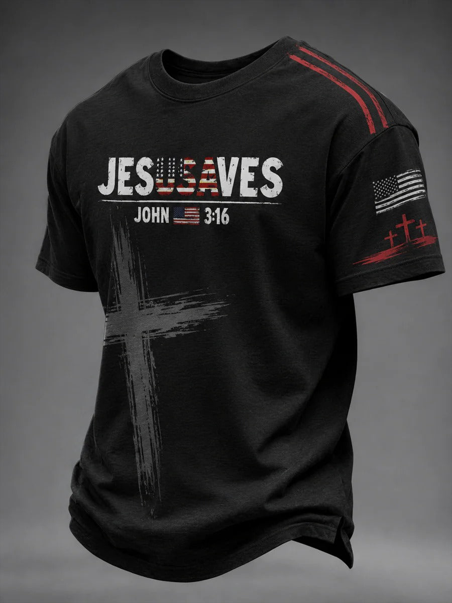 Men's Faith Printed short sleeves t-shirt, Christian Gifts For Men