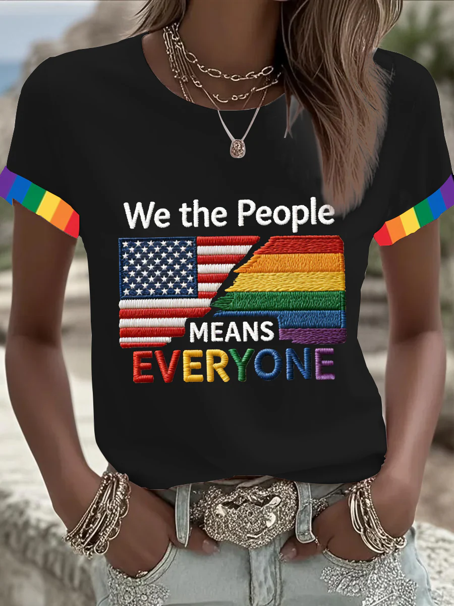 We The People Rainbow Pride Coming Out Gift LGBTQIA Clothing Unisex T-shirt Gay Pride Apparel