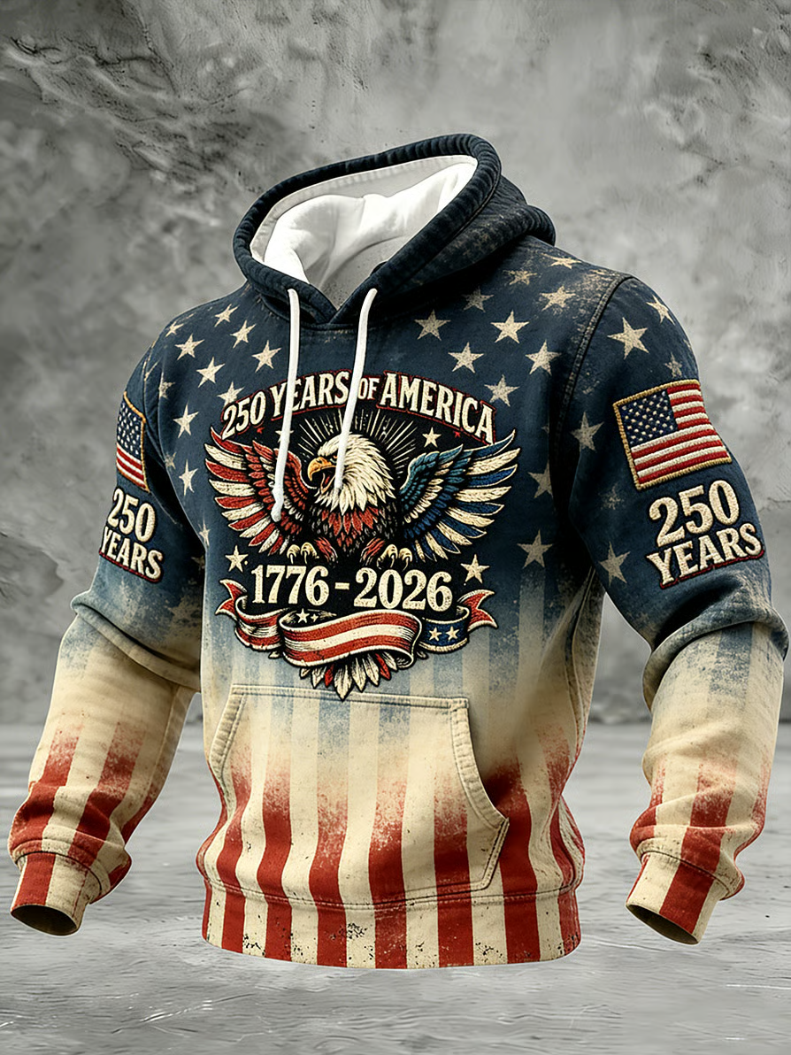 250 Years Of America Flag Pattern Patriotic Golf Shirt, 4th Of July Golf Shirt, Distressed Hoodie Cool Golf Outfit