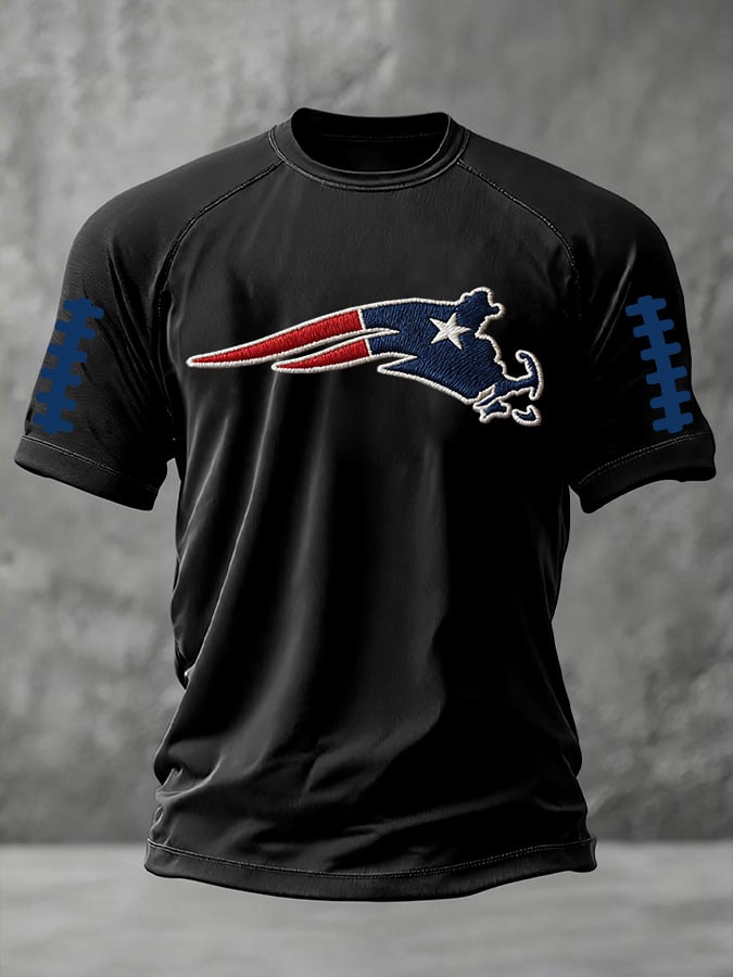 Patriots Symbol Football American T-shirt, Football Fans Printed Shirt, The Big Game Football Gifts