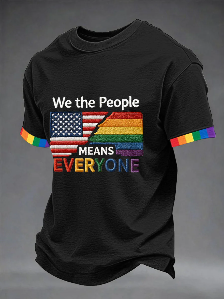 We The People US Pride Flag Coming Out Gift LGBTQIA Clothing Unisex Shirt Gay Pride Apparel