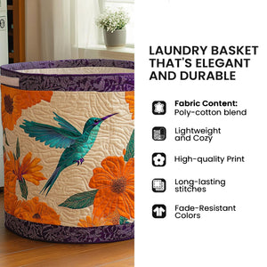 Laundry basket fabric and care information