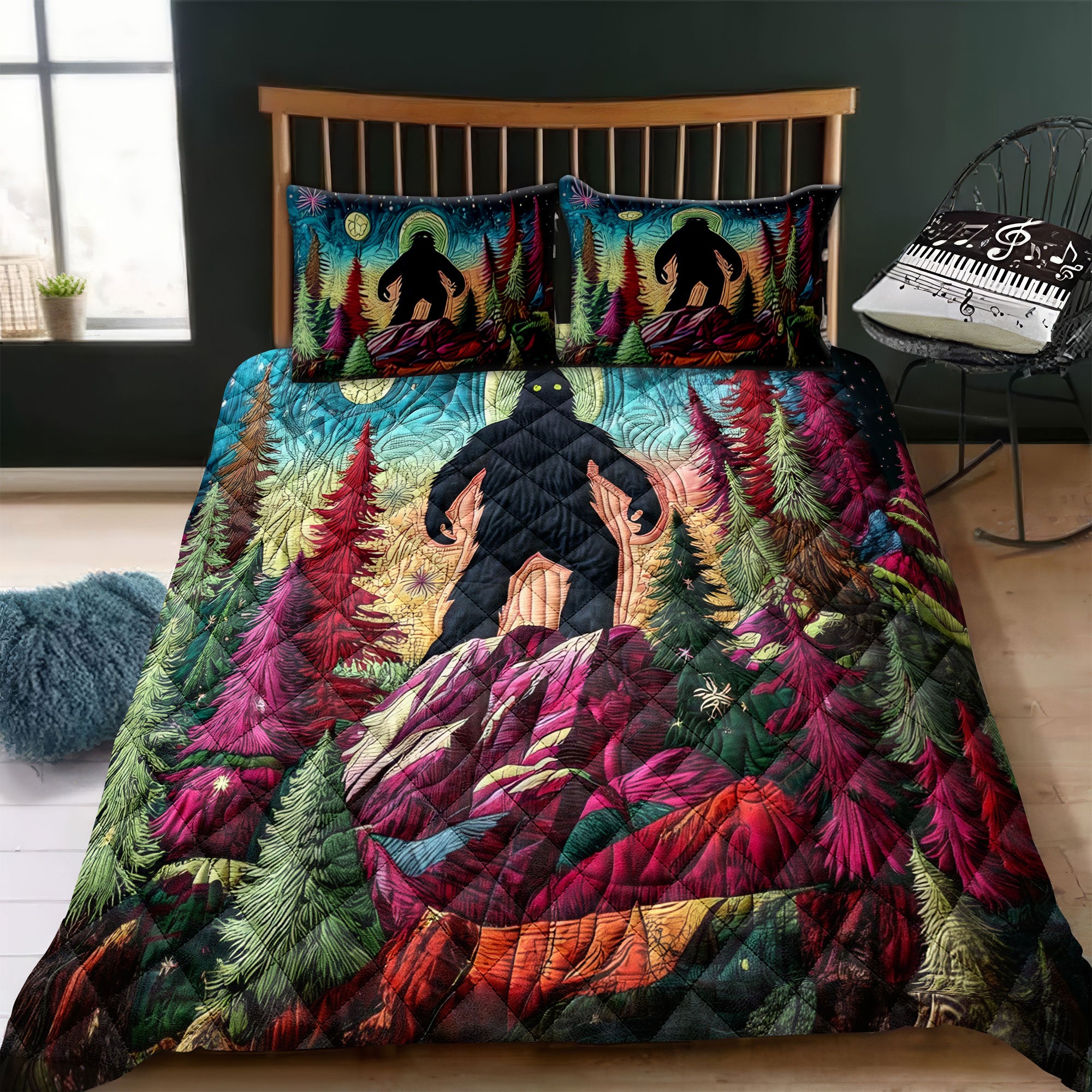 Bigfoot Quilt Bed Sets, Bedding Set, Bedroom Decor