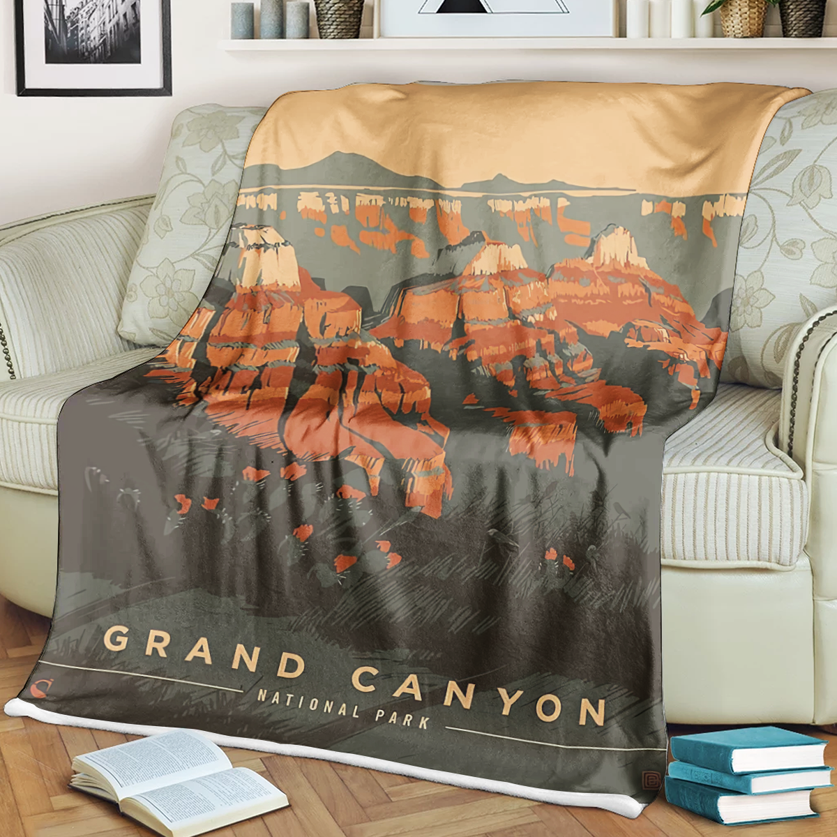 Grand Canyon National Park Fleece Blanket, Gifts For National Park Lovers, Outdoor Blanket