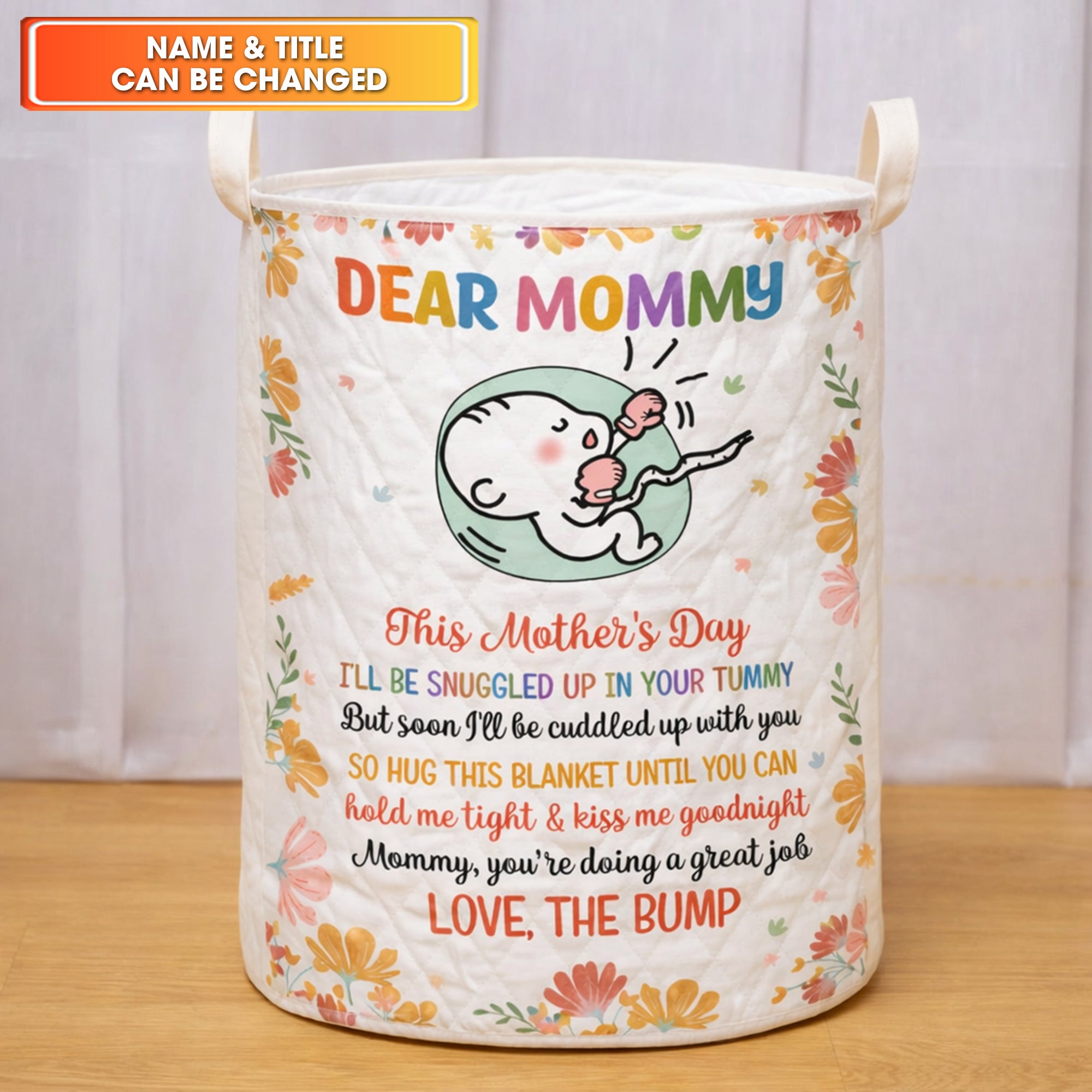 Dear Mommy First Mothers Day Gift Laundry Basket Laundry Gifts, Housewarming Gift Ideas, New Mom Gift Basket