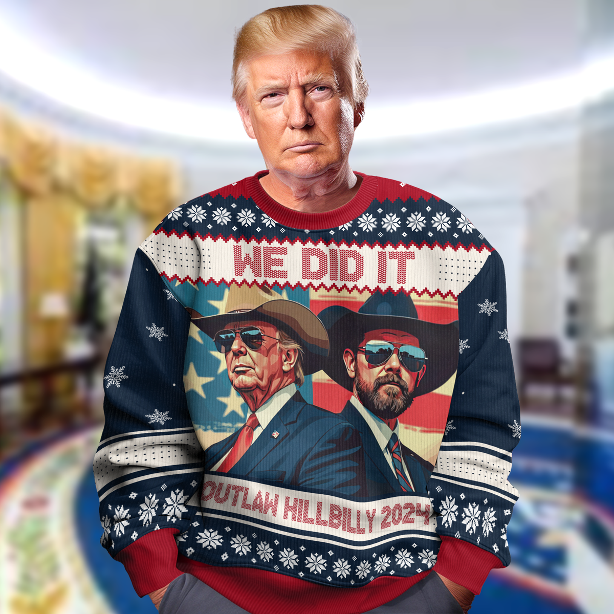 Donald Trump Ugly Sweater Shrt, Make Great Agan Trump 2024 Ugly Shrt, Funny Trump Shrt