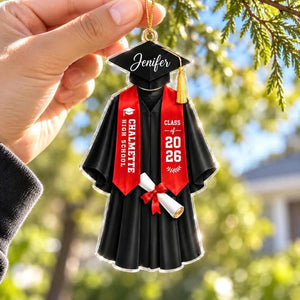 custom-graduation-gown-acrylic-ornament