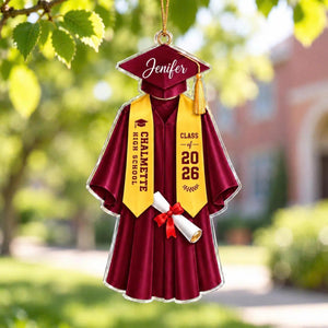 custom-graduation-gown-acrylic-ornament