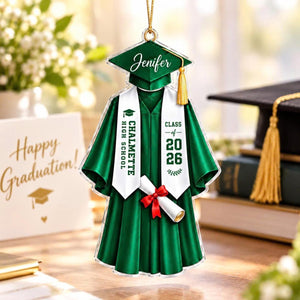 custom-graduation-gown-acrylic-ornament