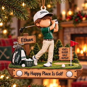 Ethan - My Happy Place Is Golf Emerald