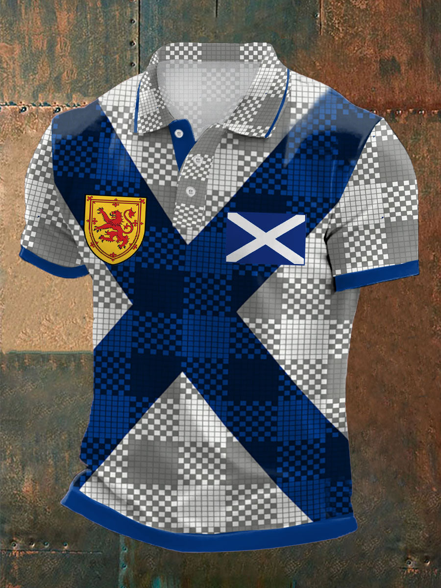 Scotland Tartan Soccer Tee Soccer Champion Gameday Shirts Father's Day Present