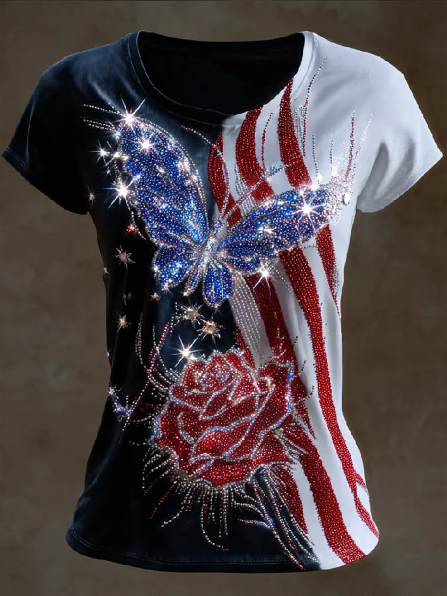 American Flag 250th Anniversary Shirt Women's American T-shirt 4th Of July Shirt