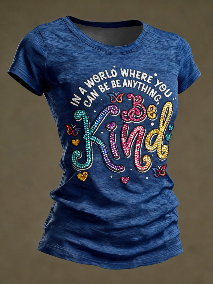 Women's Autism Awareness Print short-sleeved t-shirt, Autism Awareness Shirt, Autistic Gifts For Adults