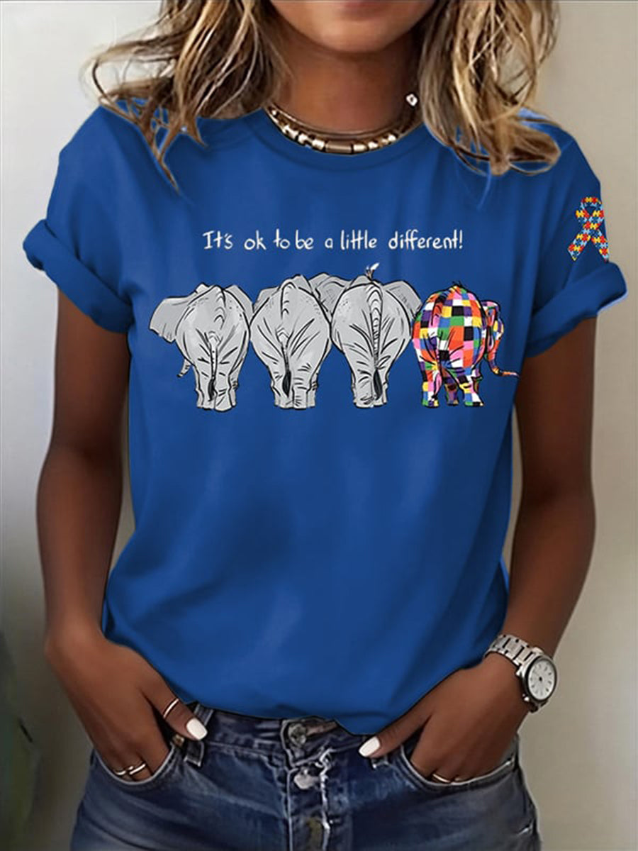 Women's Casual Autism Awareness t-shirt, Autism Awareness Shirt, Autistic Gifts For Adults
