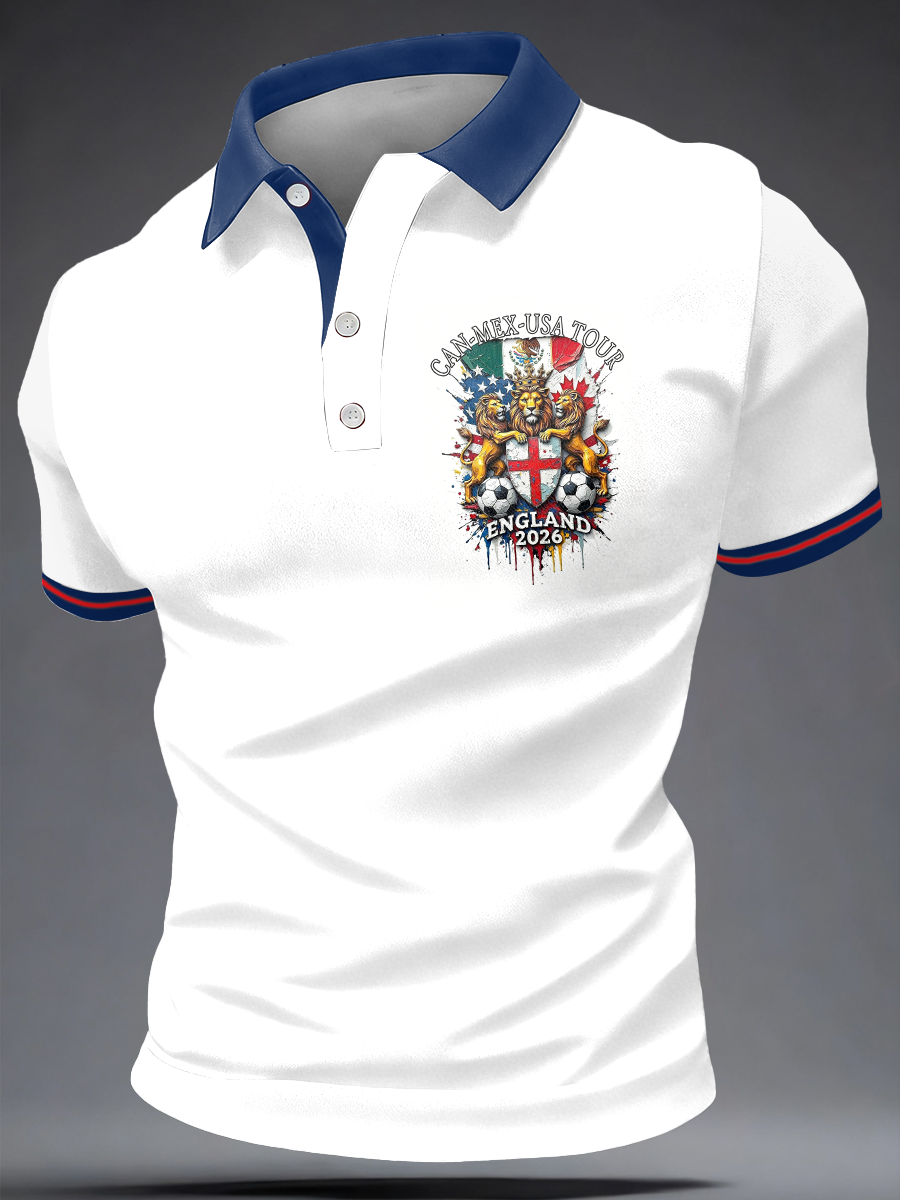 England Red White Blue Shirt Soccer Champion Shirt Soccer Fan Shirt