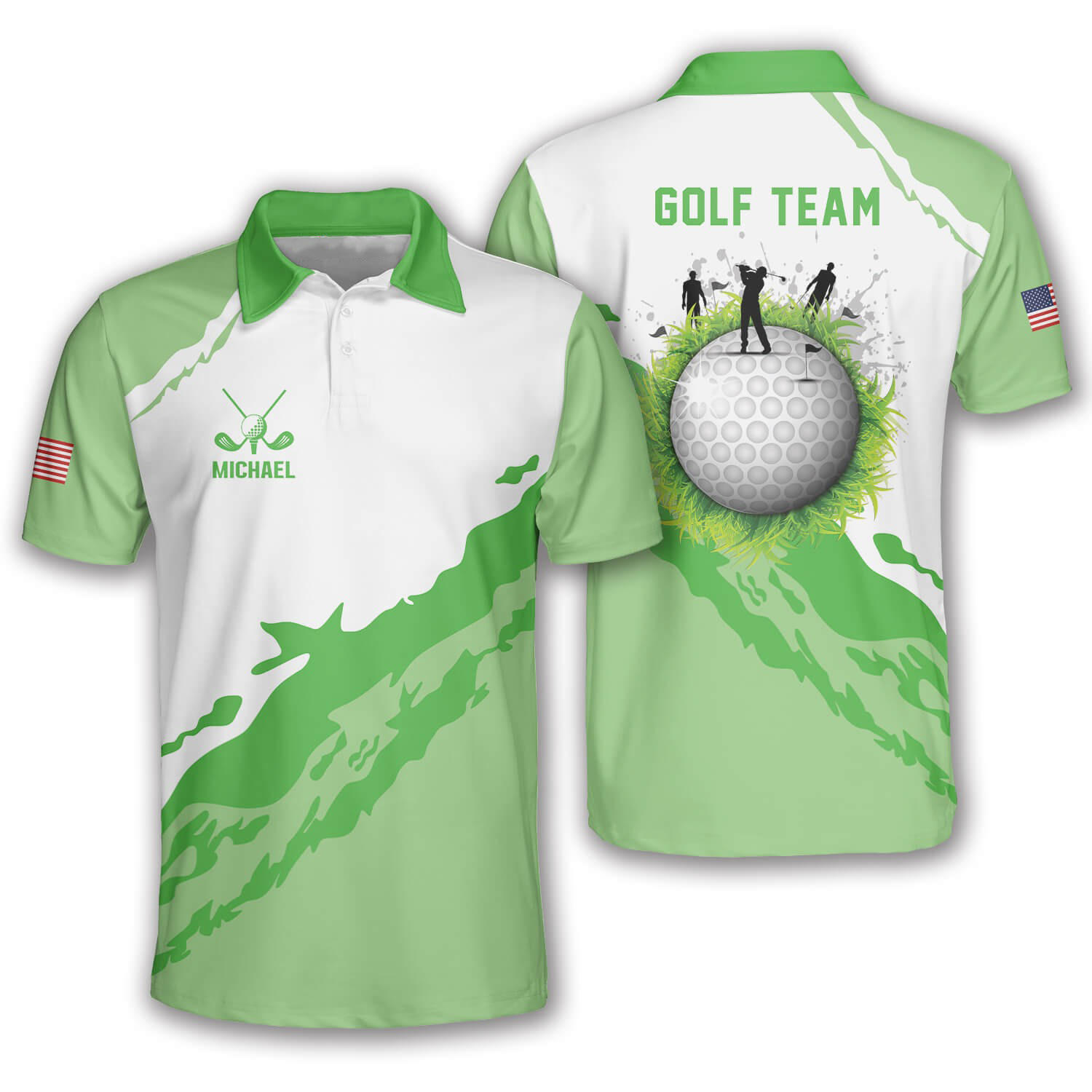 Greatest Golfers Custom Golf Polo Shirts For Men, Long Sleeve Golf Shirts, Golf Lovers Gift