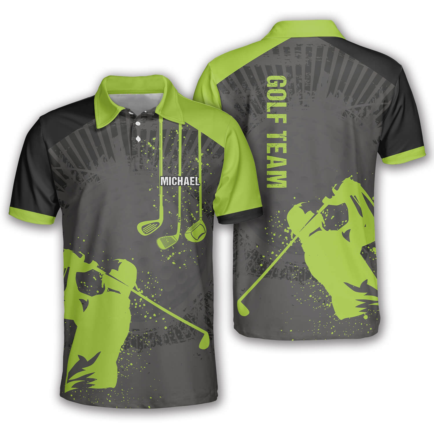 Funny Diversified Portfolio Custom Golf Polo Shirts For Men, Long Sleeve Golf Shirts, Golf Lovers Gift