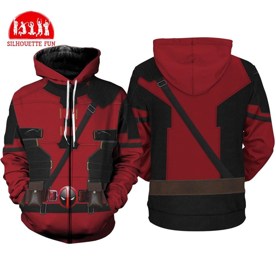 Red Superhero Costume Shirt, Movie Character Costume, Halloween Funny Shirts, Mens Costume Funny