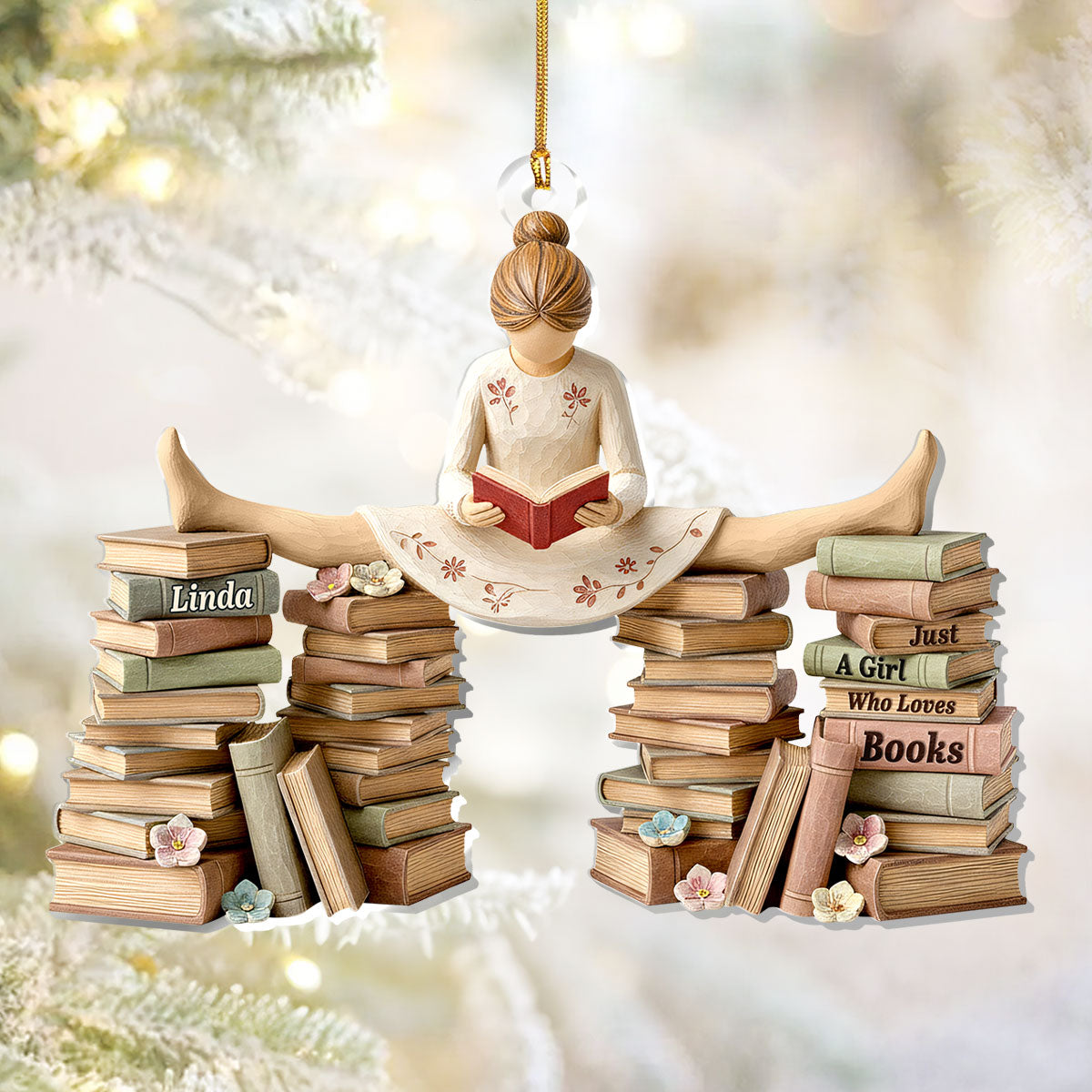 No Shelf Control Books Lovers Acrylic Ornament, Funny Book Lovers Ornament, Gift For Reader