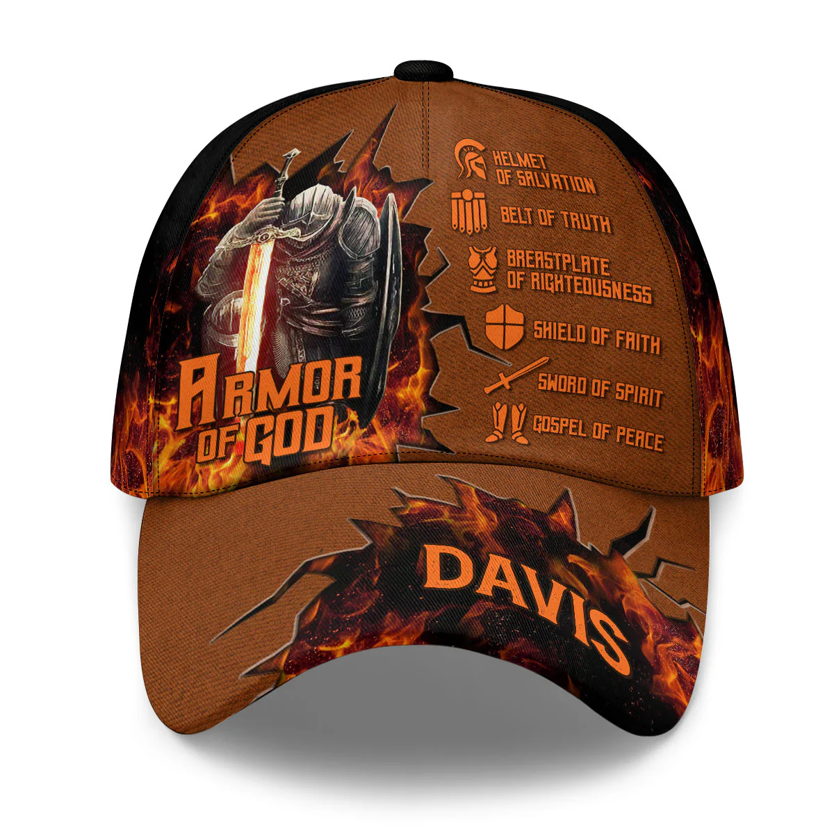 Armor Of God Helmet Of Salvation Classic Cap, Cap For Men, Christian Baseball Cap, Christian Gifts For Men