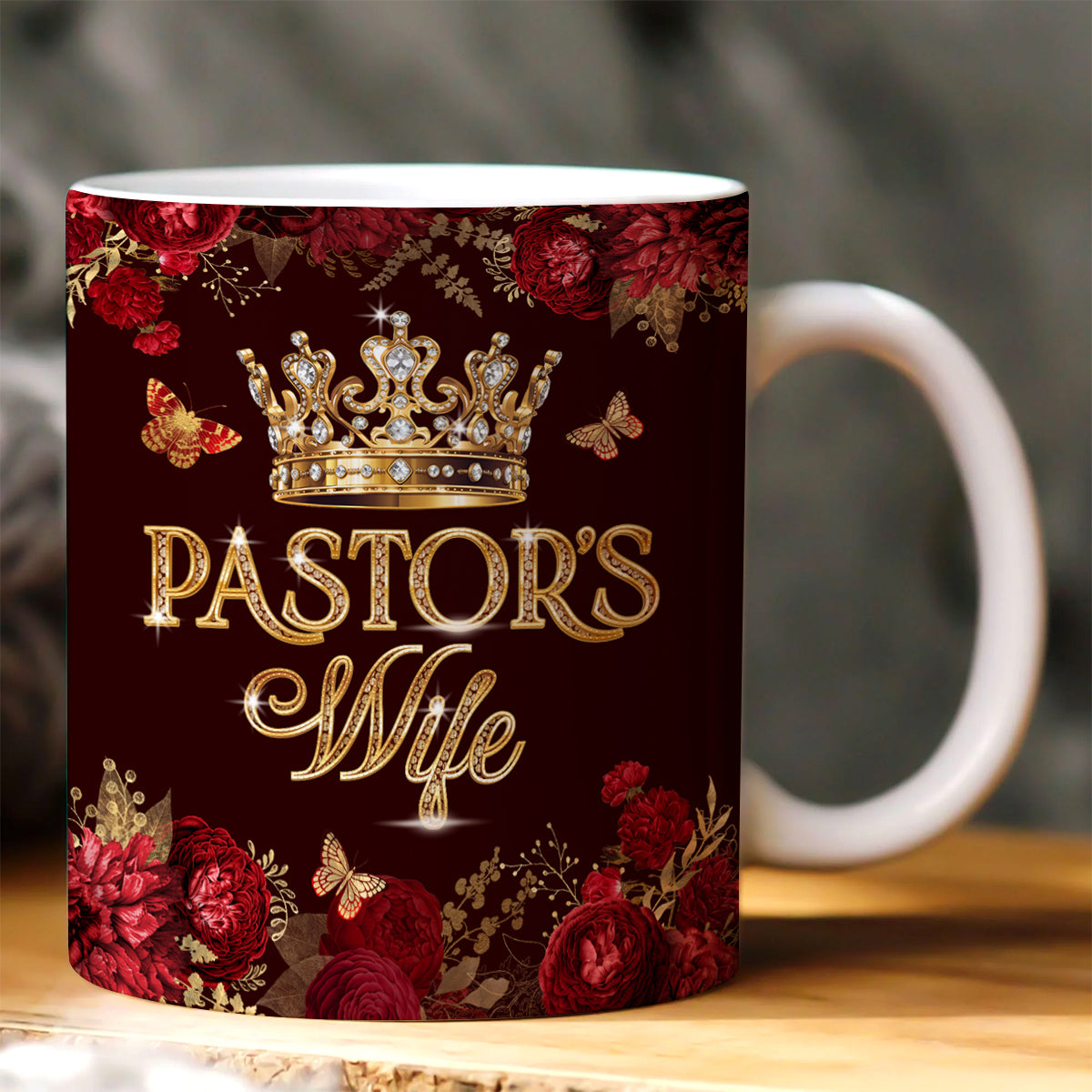 For Pastor’s Wife Custom Mug, Personalized Ceramic Coffee Mug, Christian Coffee Mugs