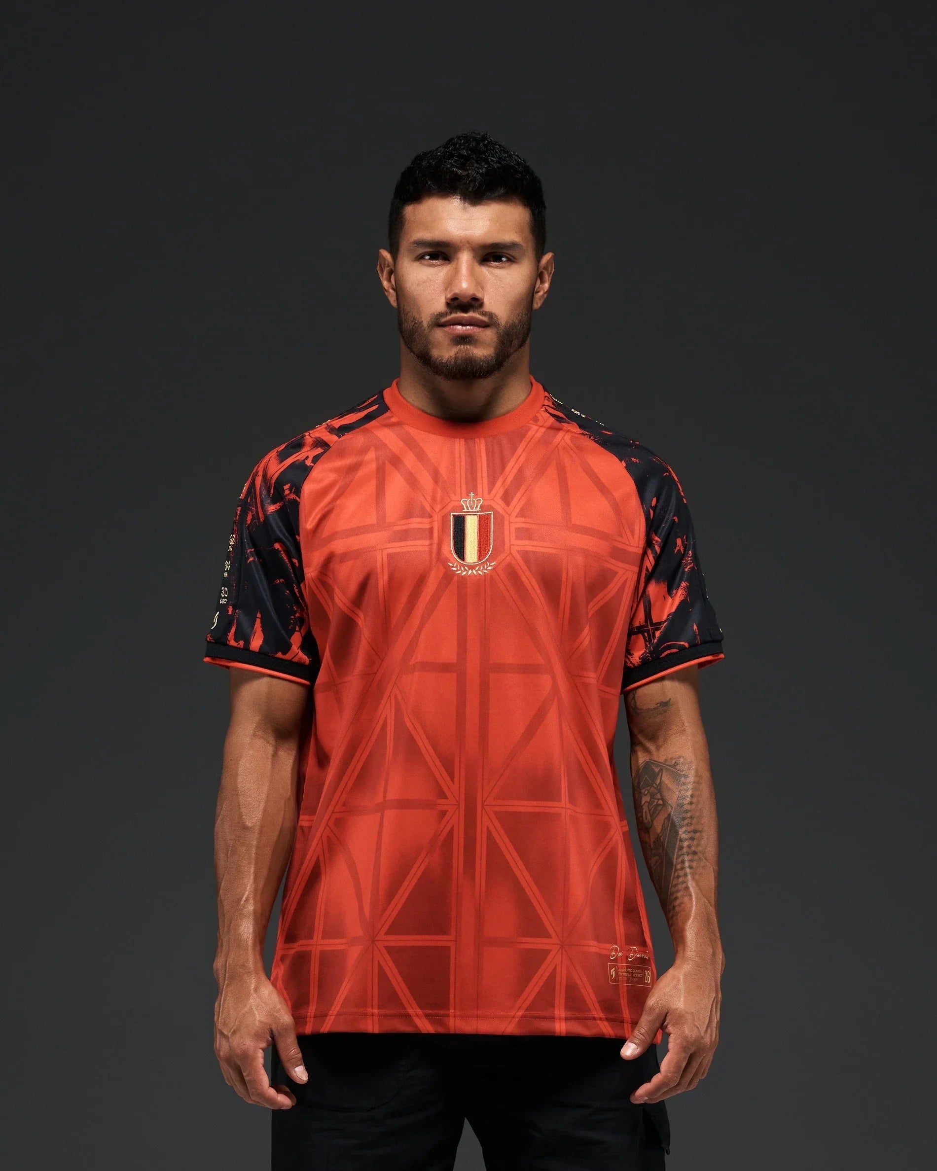 Belgium Heritage Jersey Mesh Football Champion Shirt Father's Day Present