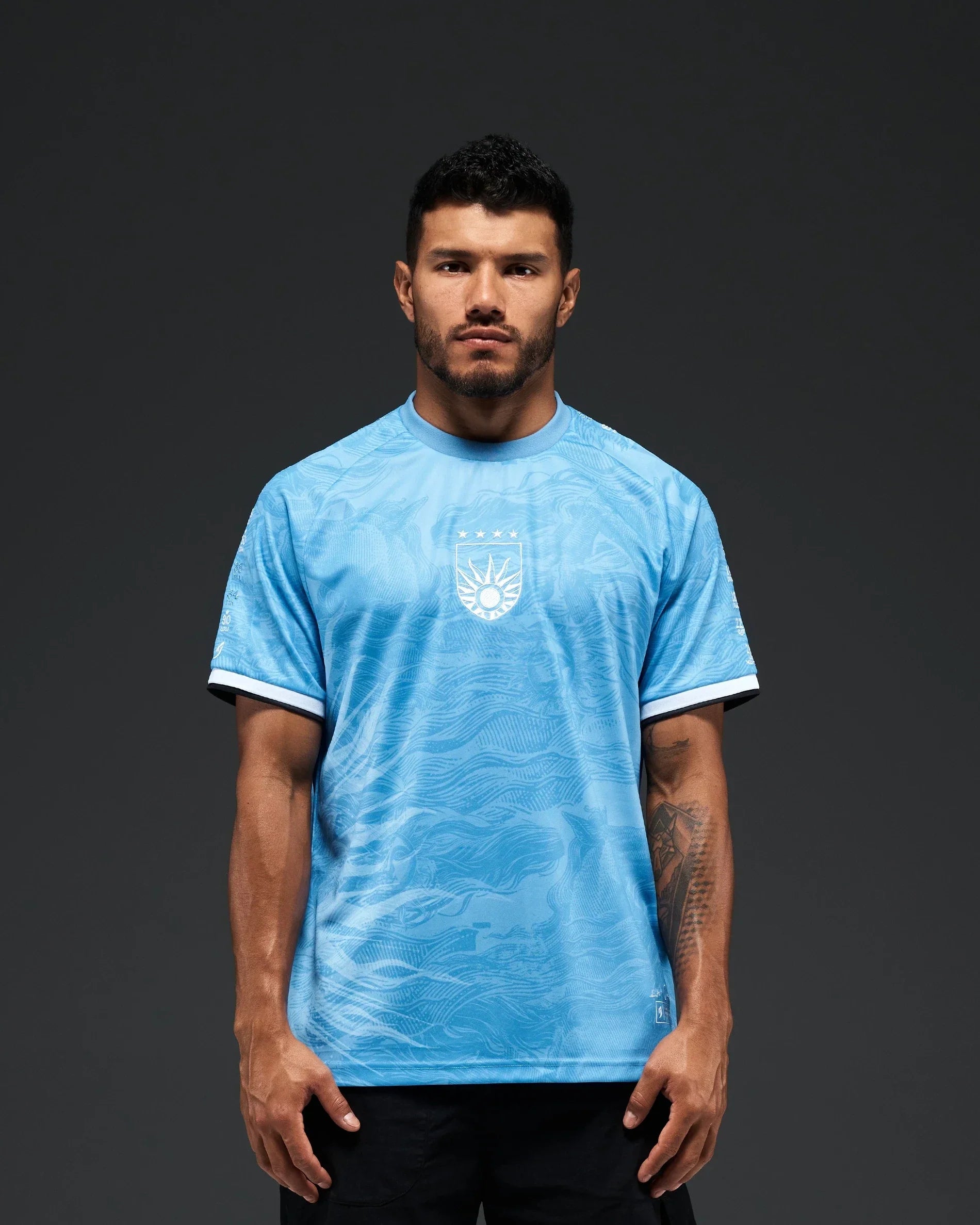 Uruguay Heritage Jersey Mesh Soccer Champion Gameday Shirts Father's Day Present