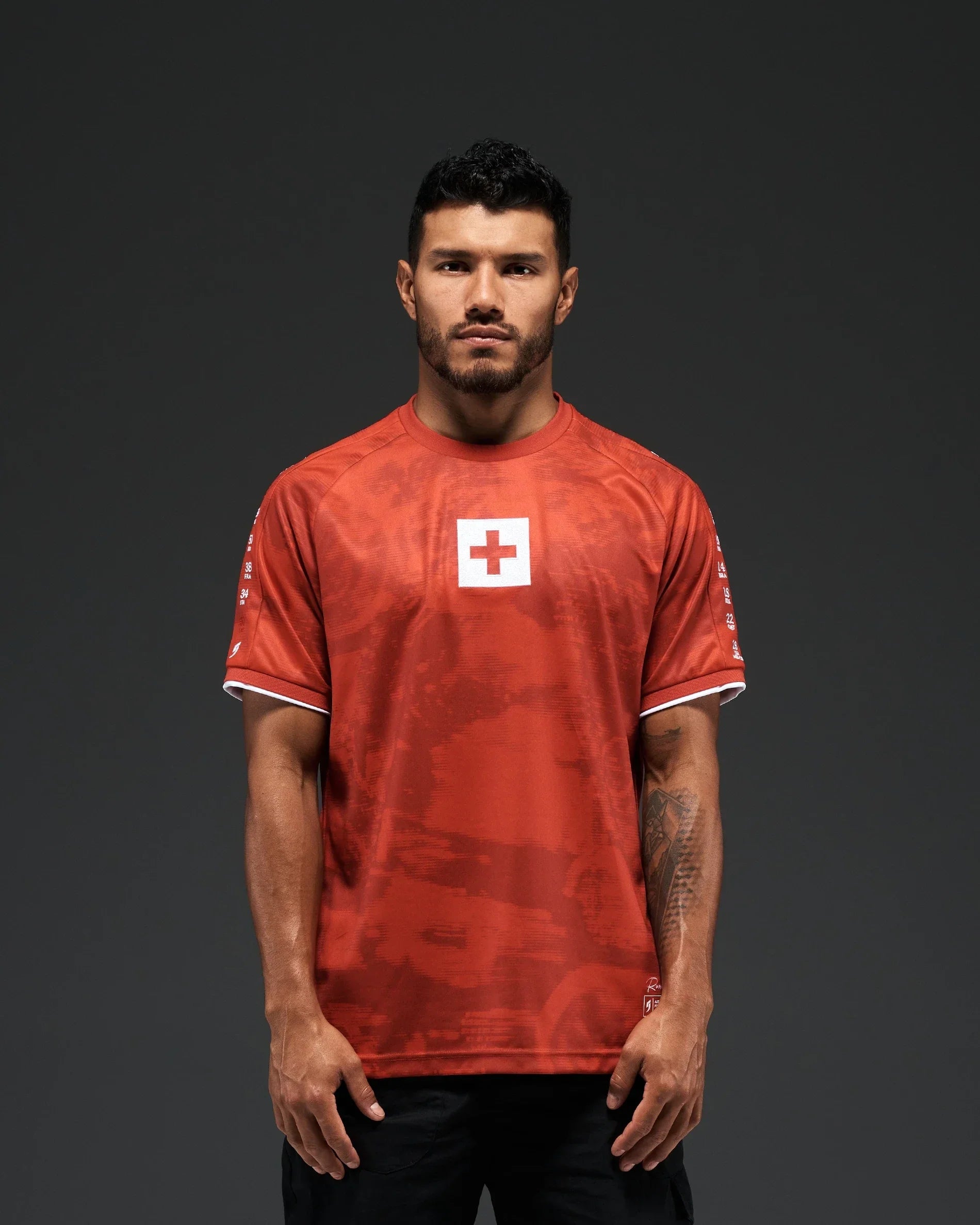Switzerland Heritage Jersey Mesh Soccer Champion Gameday Shirts Soccer Fan Shirt