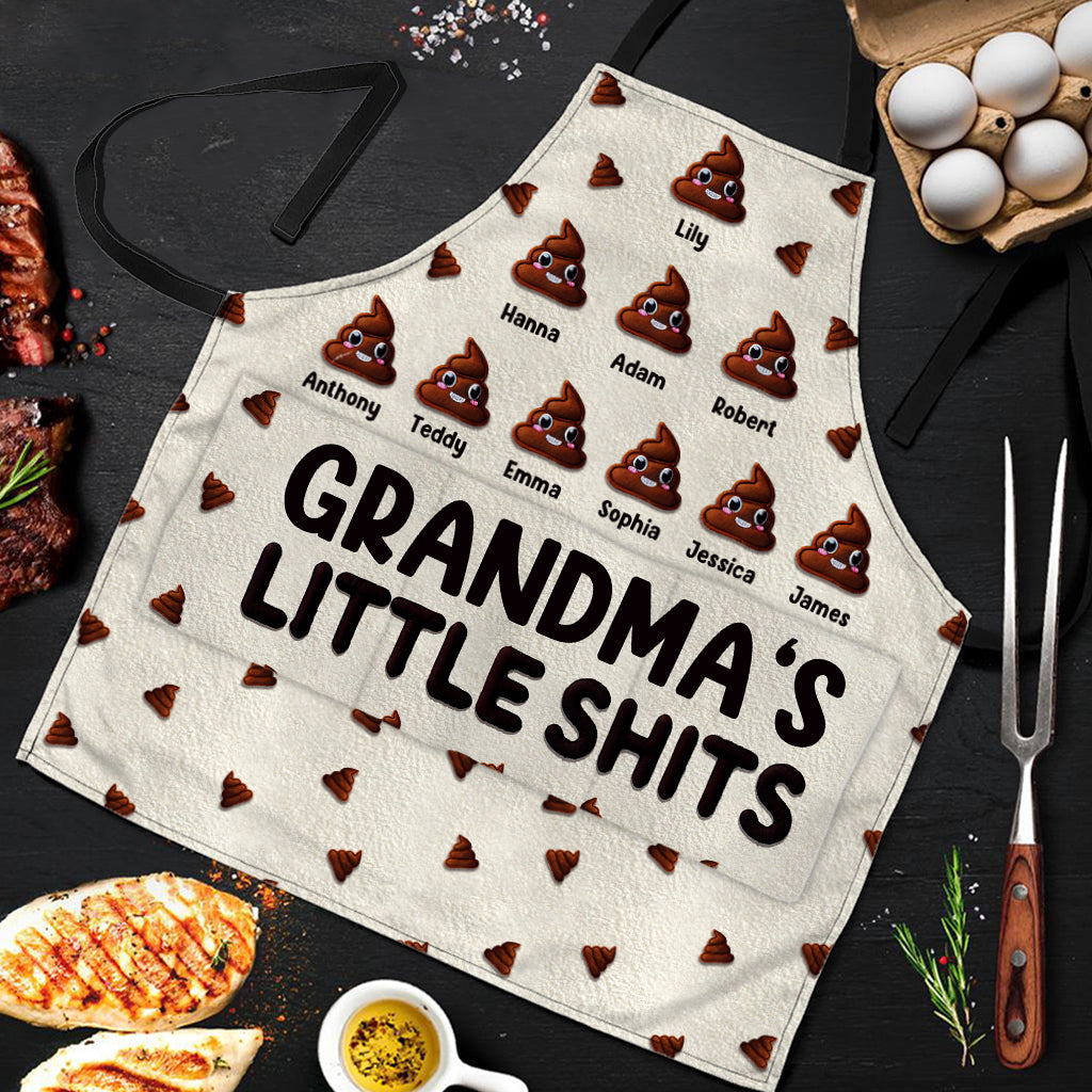 Grandma's Little Shits Personalized Apron, Mother's Day Gifts