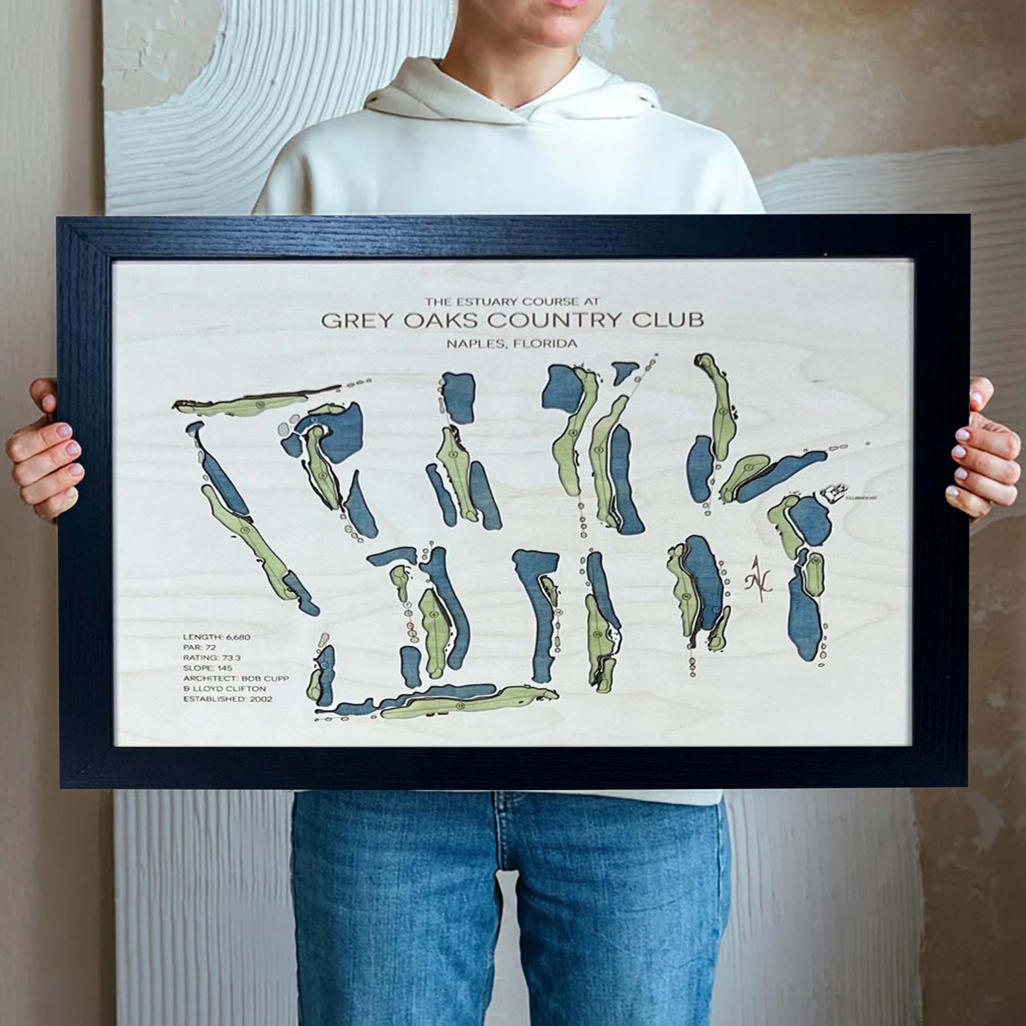 Custom Golf Course Map, Golf Art, Goft Wood Sign, Gift For Golfers, Go ...