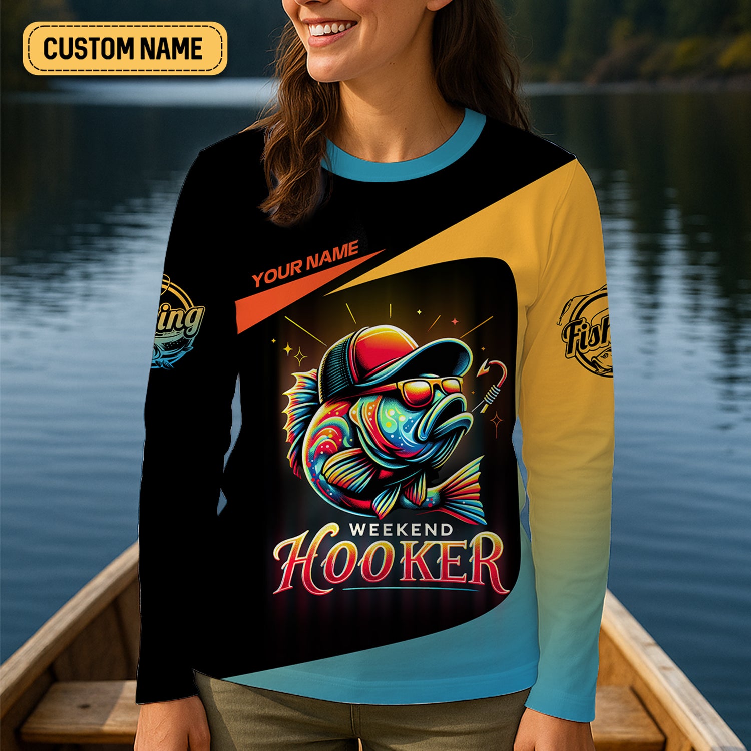 Weekend Hooker Performance Fishing Shirts, Fishing Shirt For Women, SPF Long Sleeve Shirts Womens