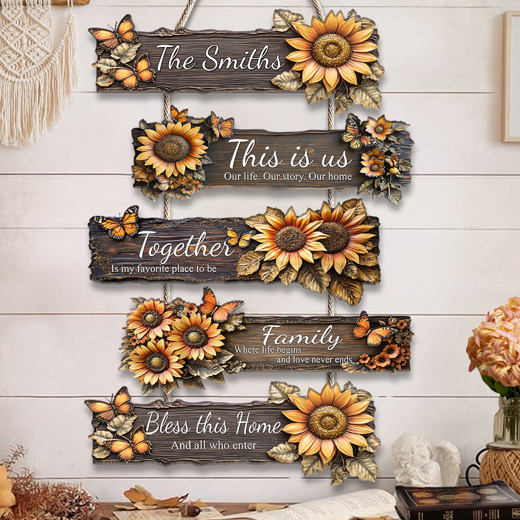 This Is Us Personalized Family Pallet Wood Sign, Family Home Decor, Family Gift