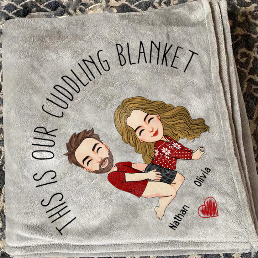 Floral Couple Quilted Blanket NCU0DV476 main image 1