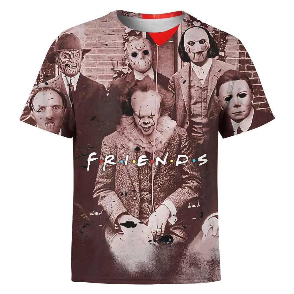 FRIENDS Show Halloween Horror Movie T-Shirt, Gifts For Horror Movie Fans, Halloween Gifts