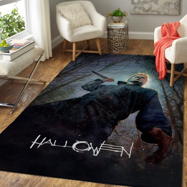 Halloween Horror Movies Character Area Rug Carpet, Halloween Room Decor