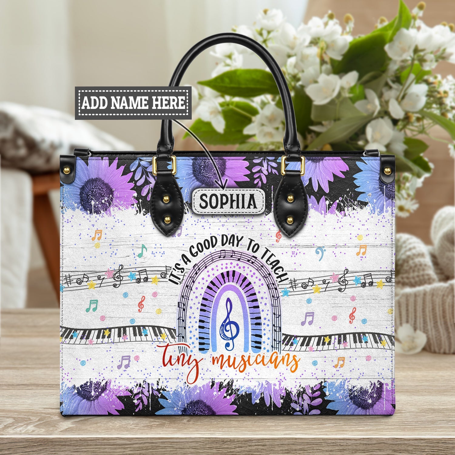 Its a Good Day to Teach Tiny Musicians Custom Elementary Teacher Bag, Teacher Appreciation Gifts