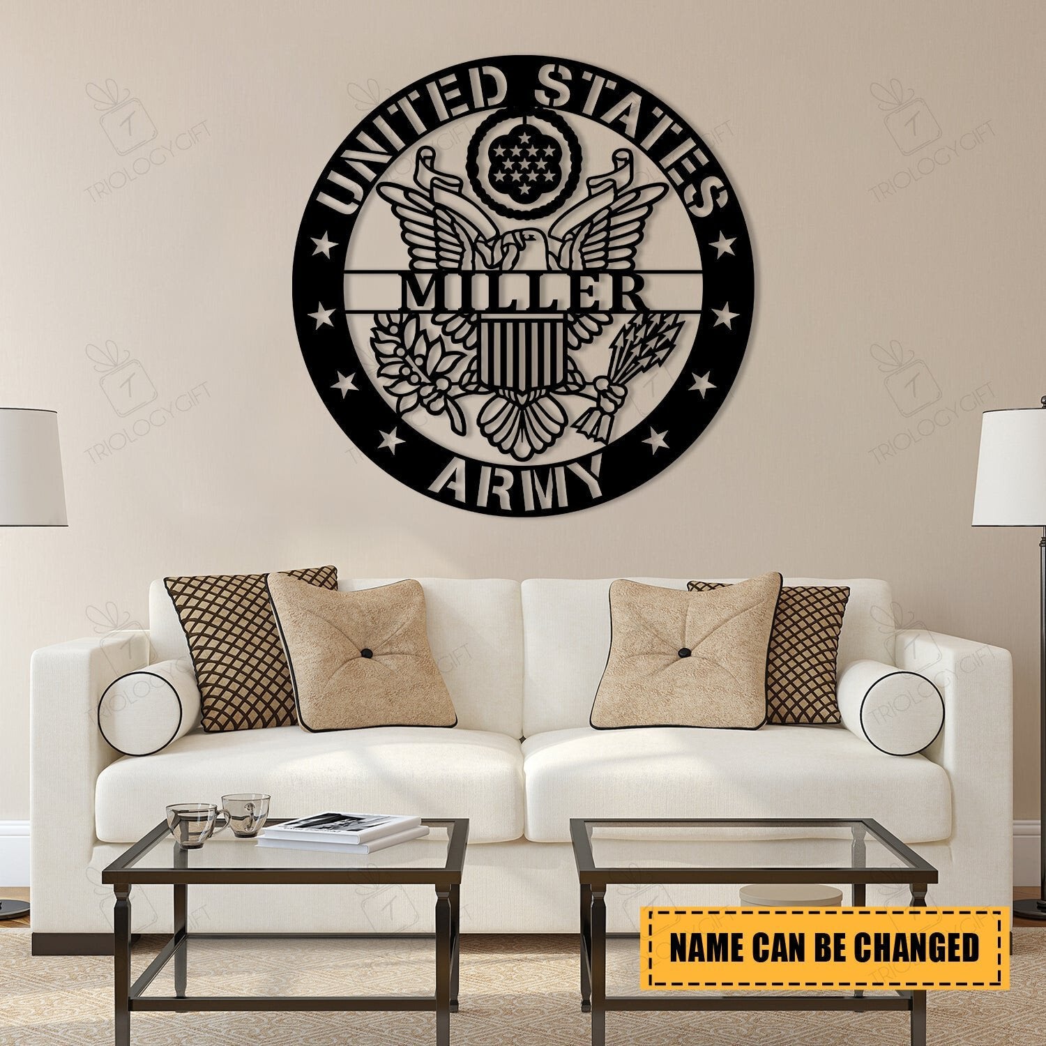 Personalized Name Us Army Veteran Metal Sign, Veterans Day Gift For Proud Soldiers, Metal Laser Cut Metal Signs