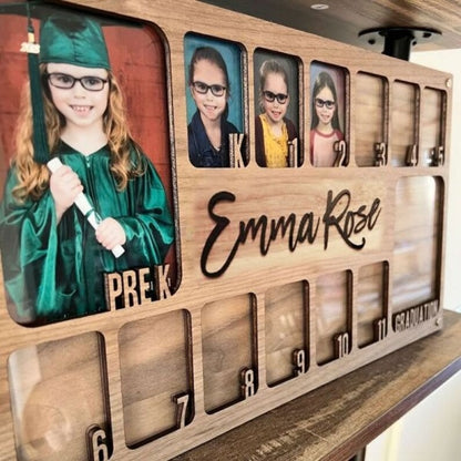 Personalized Pre K to Graduation School Picture Frame, Custom Name Grade School Year Photo Frame, Back to School Gift, Birthday Gifts