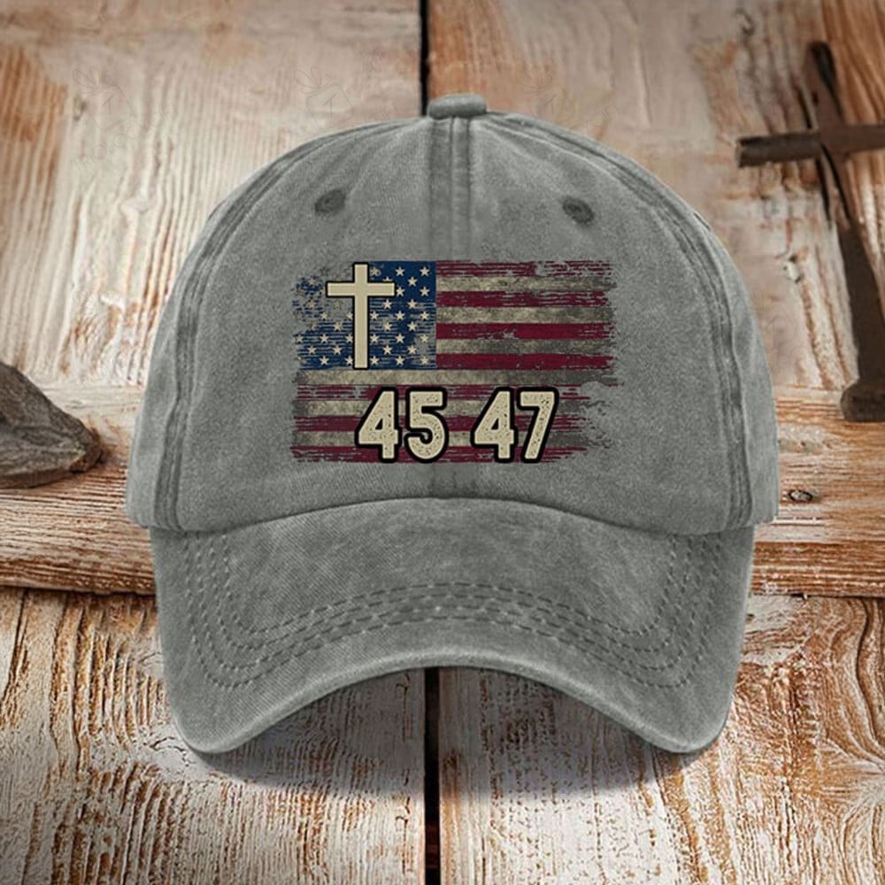 Trump 45 47 Hat, President Patriotic Hat, Gift For Dad