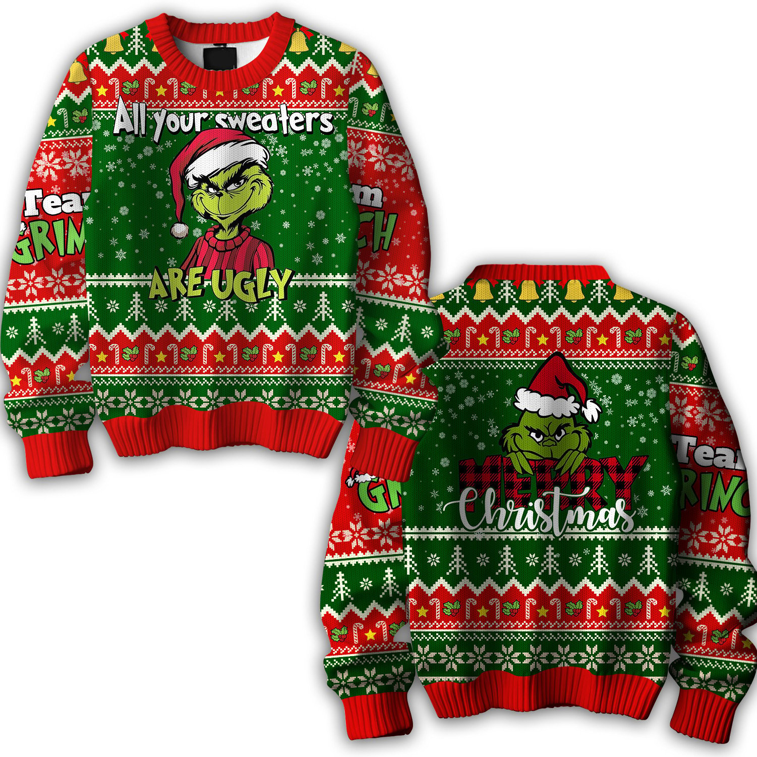 All Your Sweaters Are Ugly Grinch Christmas Ugly Sweaters, Funny Christmas Sweater, Christmas Gifts