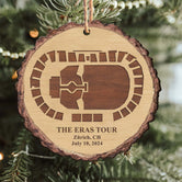 The Eras Tour Zurich Stadium Personalized Christmas Wood Ornament, Gift For Swifties