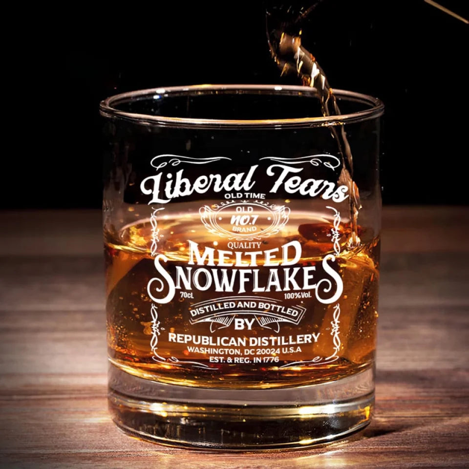 Liberal Tears Whiskey Glass, Trump2024 Wine Cup, Gifts For Trump Supporters