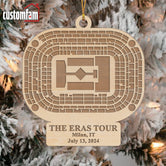 The Eras Tour Milan, IT Stadium Ornament, Personalized Christmas Ornament, Gift For Swifties