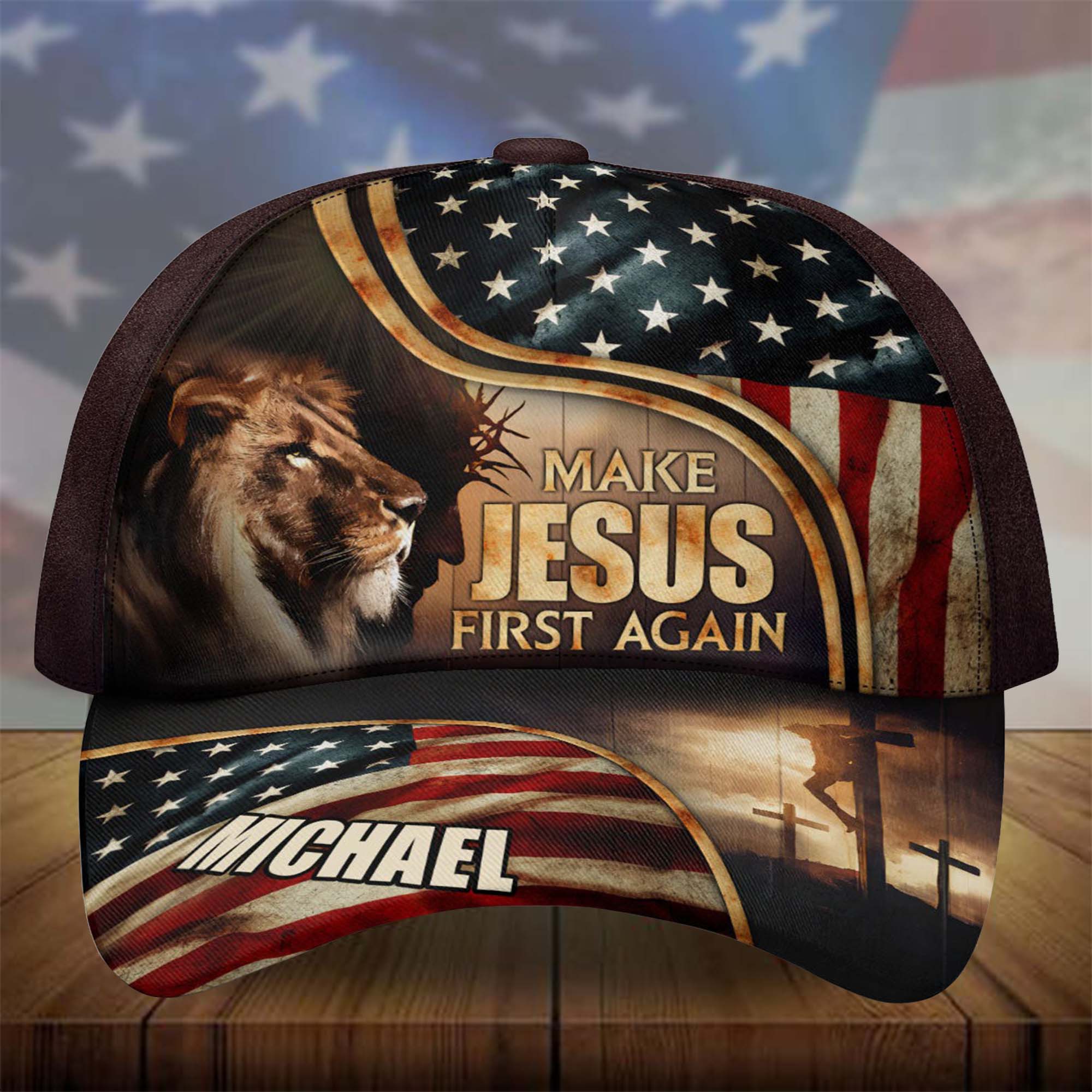 Make Jesus First Again Classic Cap, Christian Baseball Cap, Christian Gifts For Men, Cap For Men, Unique Mens Hats