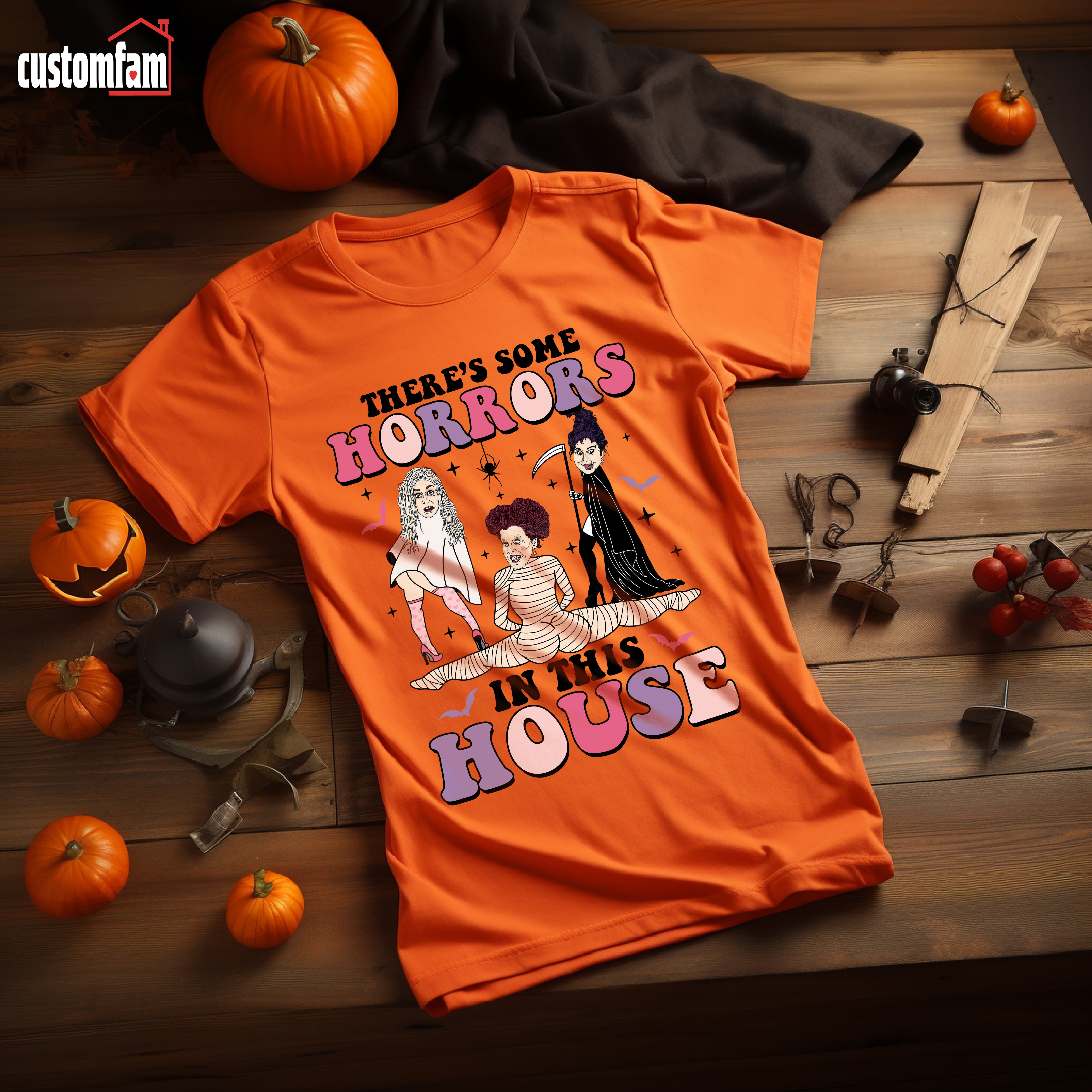 There's Some Horrors In This House Unisex T-Shirt, Halloween Gift