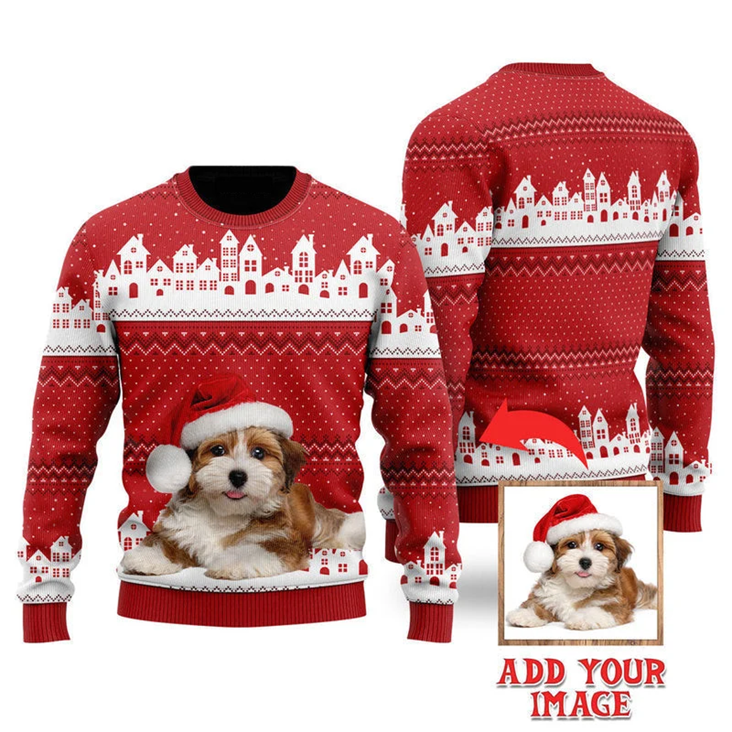 Custom Photo Dog Funny Christmas Ugly Sweater, Dog Christmas Sweater, Christmas Gifts