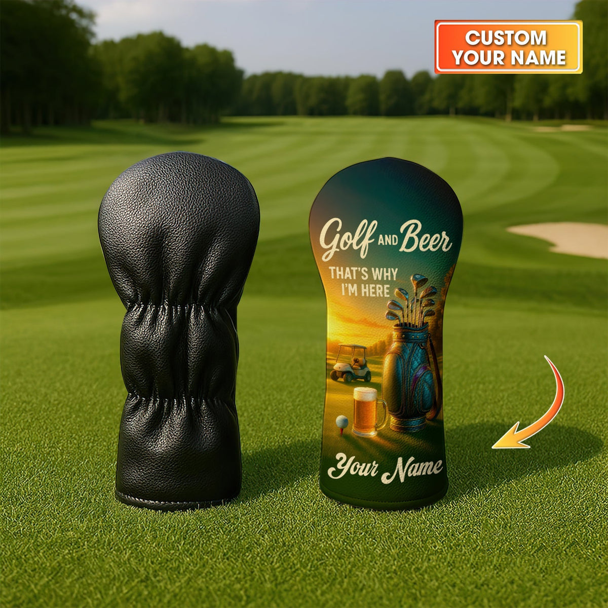 Beer Golf Head Cover For Men - Custom Golf Headcovers