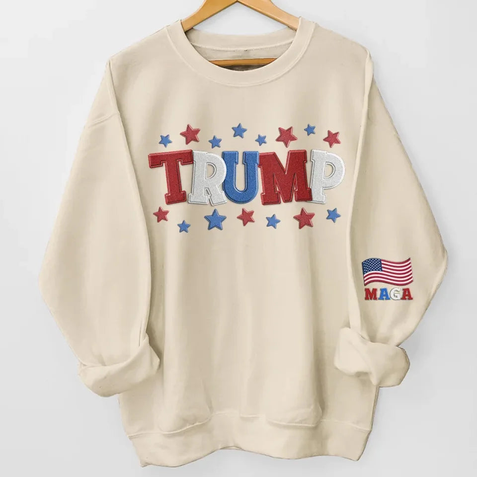 Trump2024 47th US President American Flag Unisex Sweatshirt, Political Shirts